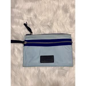 Marc By Marc Jacobs Blue Cosmetics Case Makeup Pouch Nylon